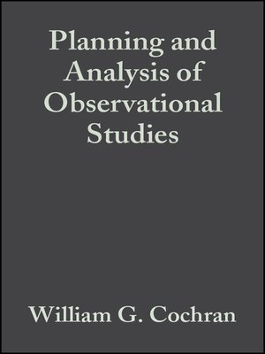 cover image of Planning and Analysis of Observational Studies